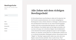 Desktop Screenshot of bowlingschuh.com